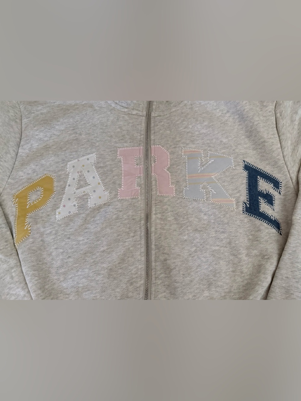 PARKE Patchwork Zip Up Mockneck - Picture 7 of 9